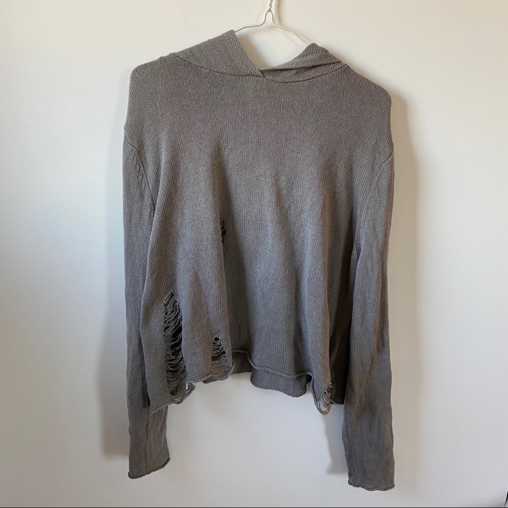 🤍 H&M distressed hoodie 🤍